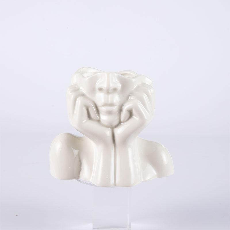 Wohnaccessoires Keramikvase Blumenvasen Skulptur Deko